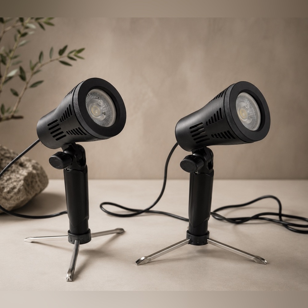 Black Studio LED Photo/Video Light - Portable Spotlight